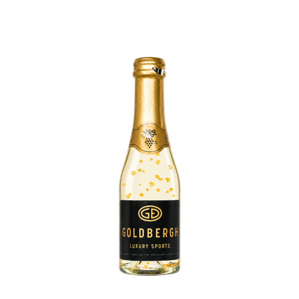Water Concepts - Bottle of Secco Gold wine with logo and label