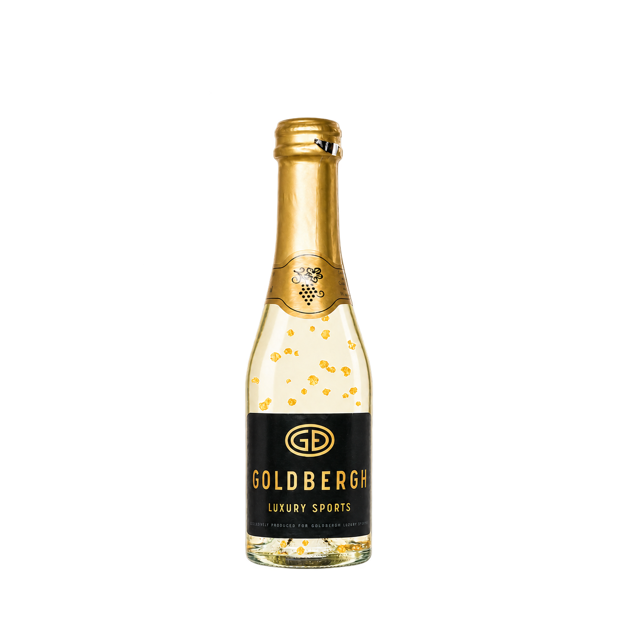 Water Concepts - Bottle of Secco Gold wine with logo and label