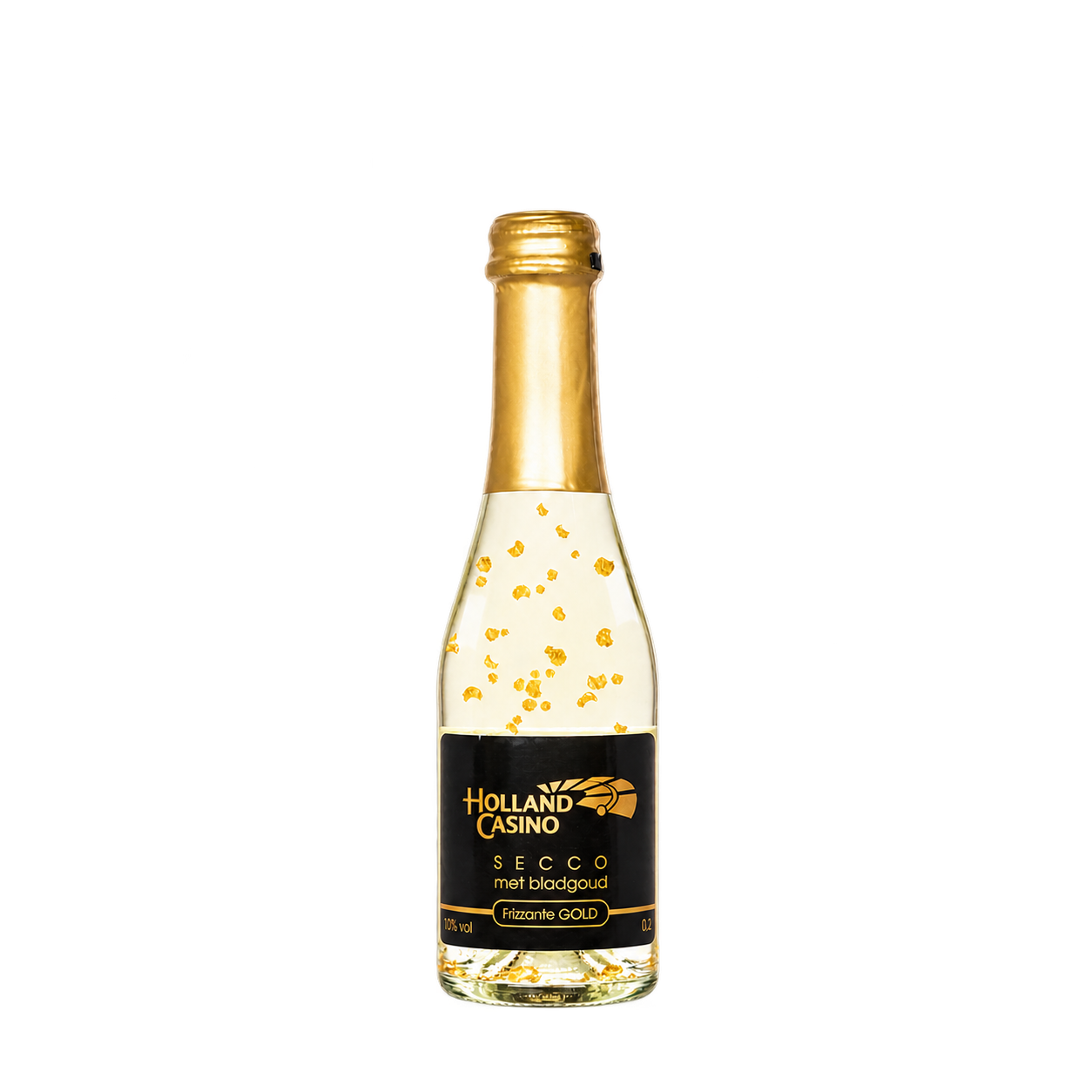 Water Concepts - Bottle of Secco Gold wine with logo and label