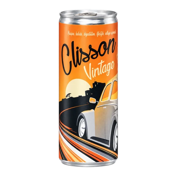 Water Concepts - Can of Energy Drink with logo and label