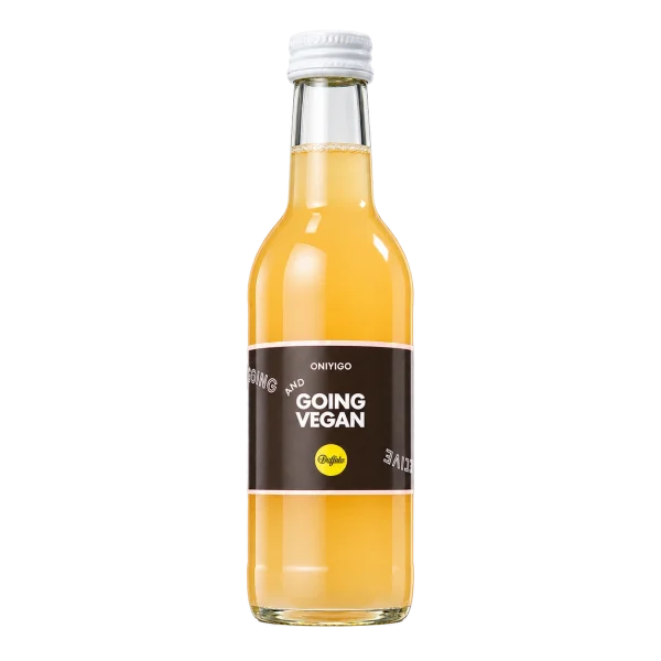 Water Concepts - Bottle of fruit juice Apple-Ginger with logo and label