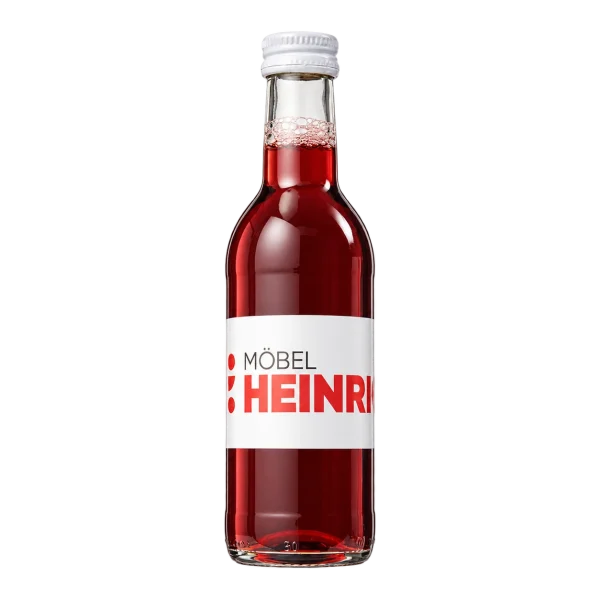 Water Concepts - Bottle of fruit juice Apple-Cherry with logo and label