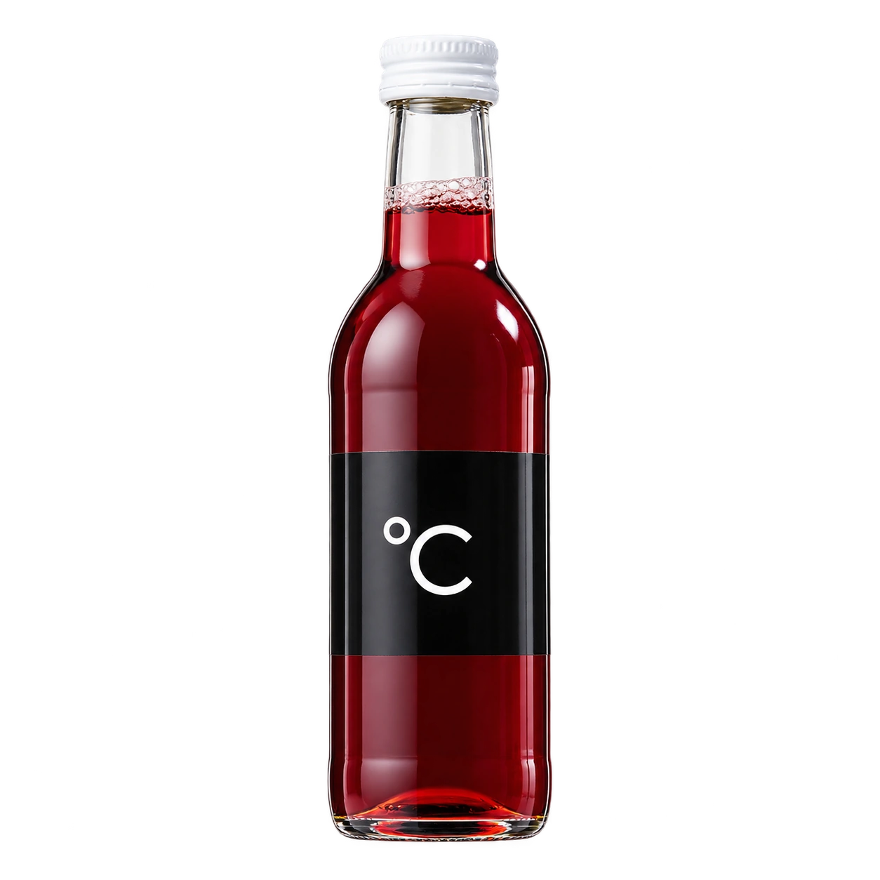 Water Concepts - Bottle of fruit juice Apple-Cherry with logo and label