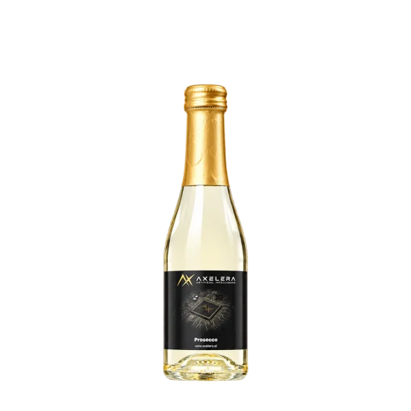 Water Concepts - Bottle of Secco Vino Frizzante non-alcoholic wine with logo and label