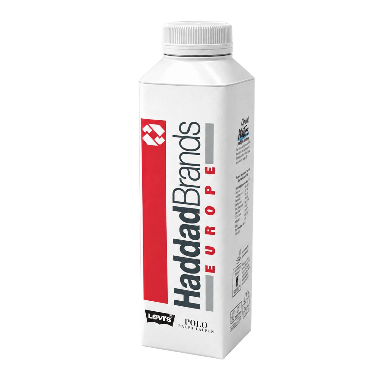 Water Concepts - cardboard water bottle with logo and print
