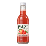 Appel-aardbeiensap 25 cl met fantasie-etiket PAUZE